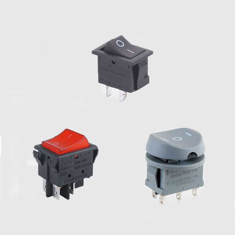 Rocker Button Fabrikatzaileak: Kalitate handiko eta Ziurtagiriak Rocker Switches Industria eta Etxeko ekipamenduetarako