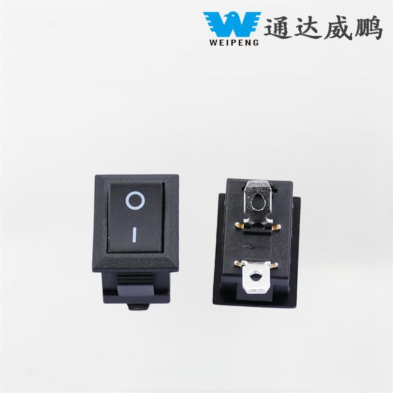Kcd115 * 21mm Ertz okertua Hanka tolestua Bi posizio 6A Power Rocker Switch