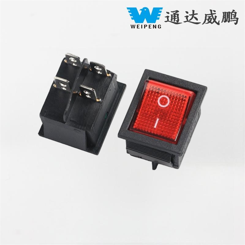 Kcd4 Rocker Switch 30A lau terminal argiarekin