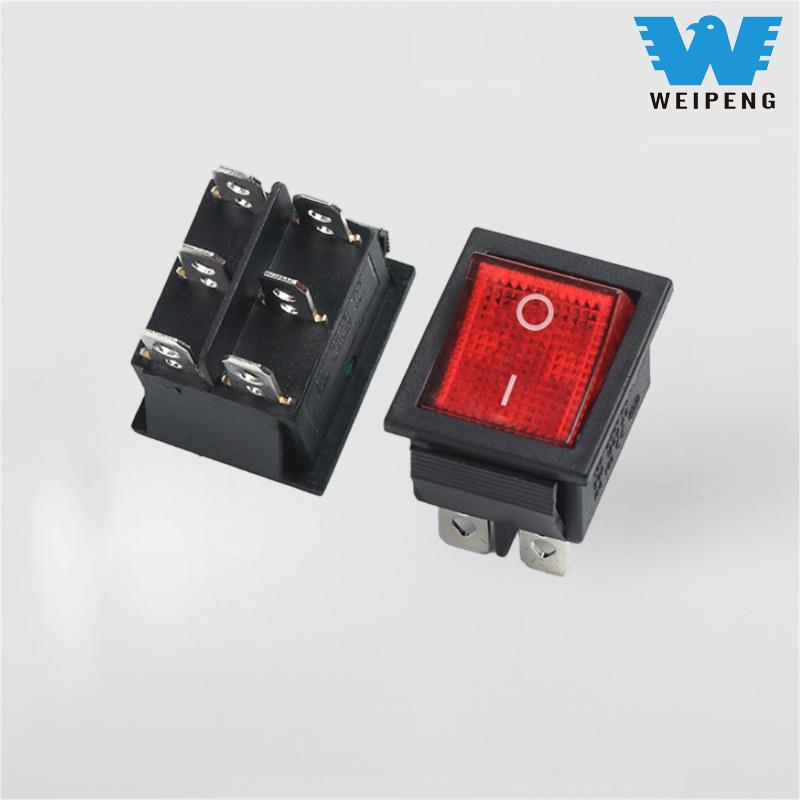 Kcd4 Ur banagailuaren etengailua 2 posizio 6 pin
