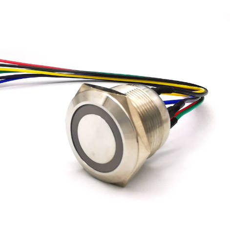 Piezo Switch Kable Hari Konektorea Metalezko Eraztun Iragazgaitza