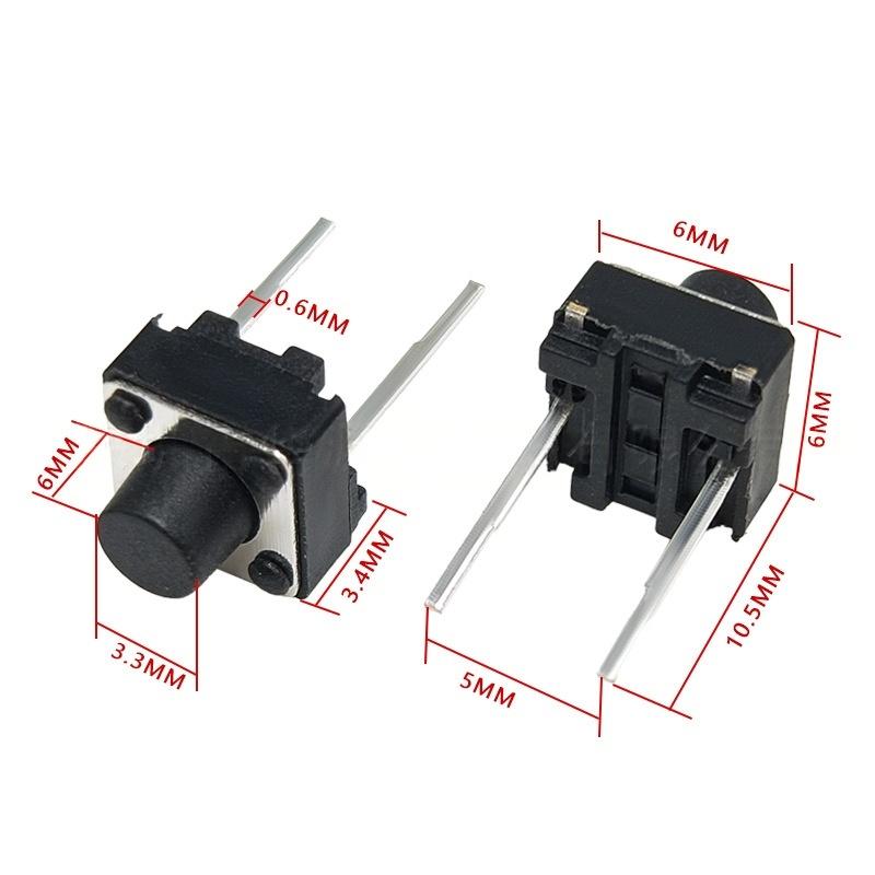 Bi pin 6 * 6 * 6 mikro-mugimendu bertikala ukipen-botoi etengailua