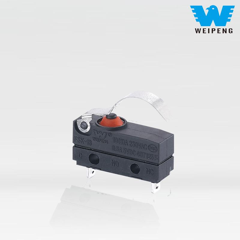 Weipeng 10A Alboko Irteera IP67 Autoaren Eserlekua Mikro Switch fabrikatzailea